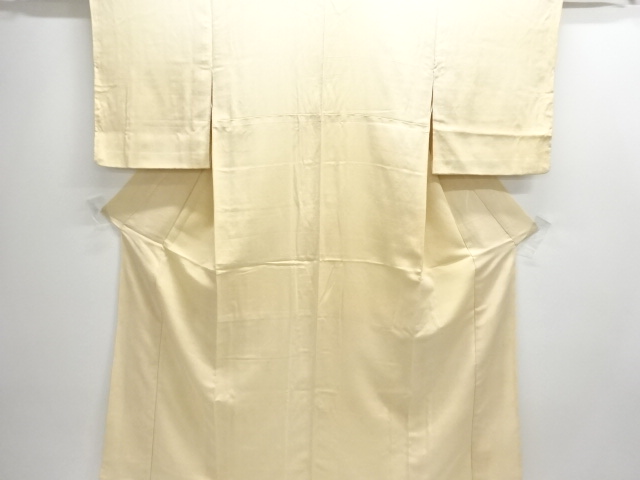 JAPANESE KIMONO / ANTIQUE WHITE BROCADE KIMONO FOR SUMMER NAKAGI